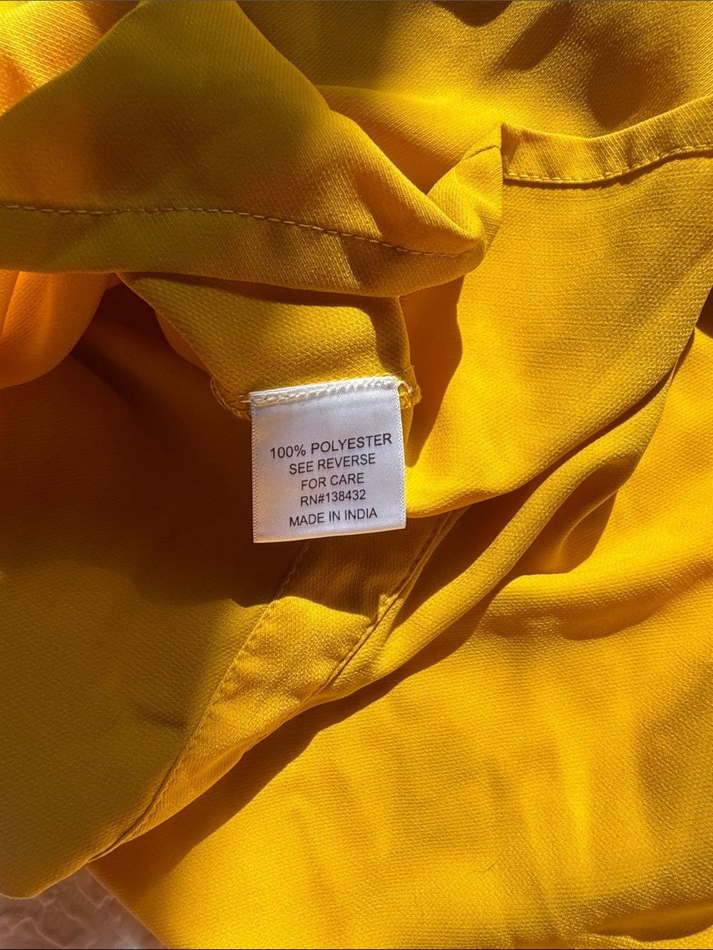 Womans' Yellow Button-Front Sundress - Picture 8 of 8
